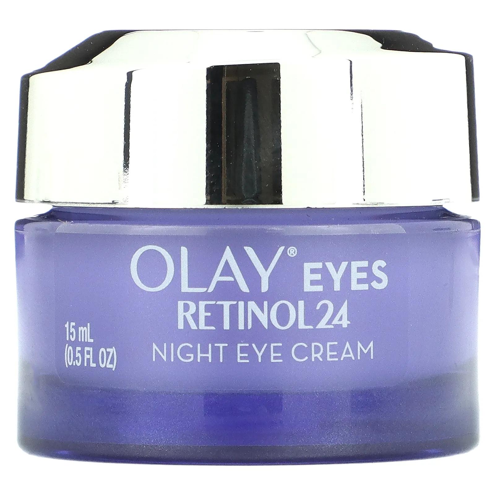 Olay Eyes Retinol24 ночной крем для кожи вокруг глаз 15 мл (0,5 жидк. Унции) olay крем для кожи вокруг глаз с пептидами коллагена 24 15 мл 0 5 жидк унции