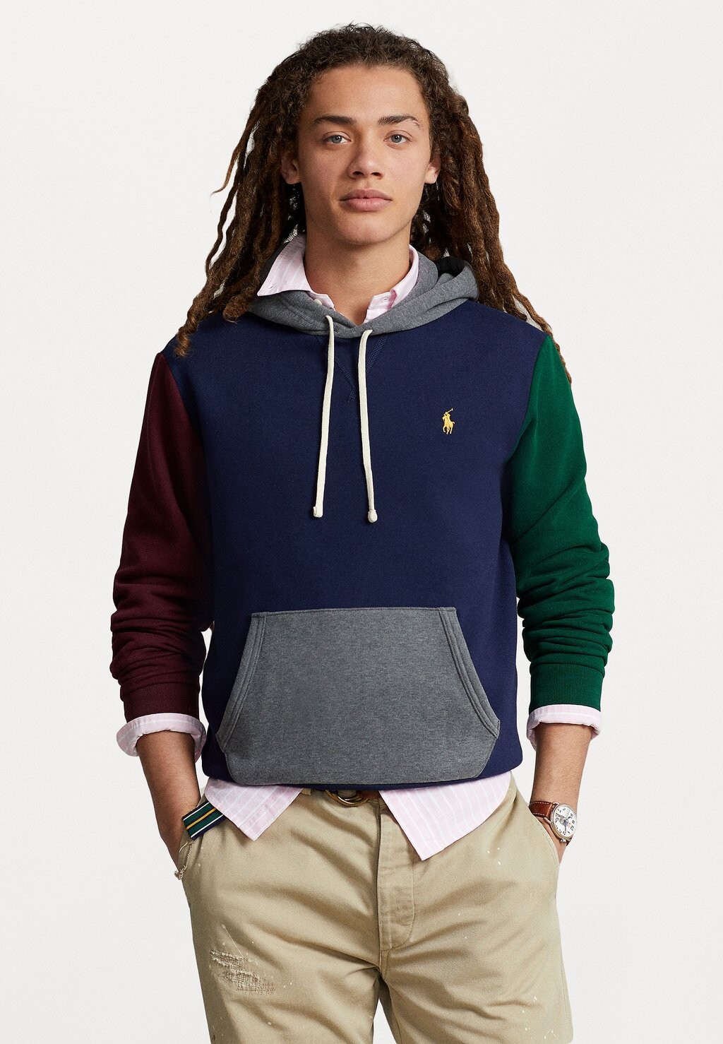 

Толстовка ДЛИННЫЙ РУКАВ Polo Ralph Lauren, темно-синий, мультицветный