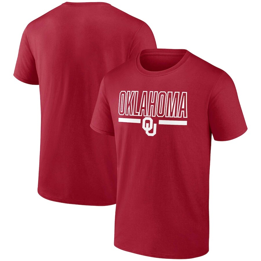 

Футболка с коротким рукавом Profile Oklahoma Sooners, малиновый