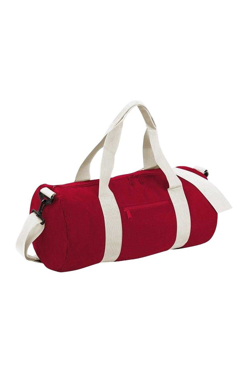 Обычная университетская бочка/спортивная сумка (20 литров) (2 шт. в упаковке) Bagbase, красный cумка на пояс тачки 25 x 6 x 13 см отдел на молнии без подклада disney в наборе 1шт