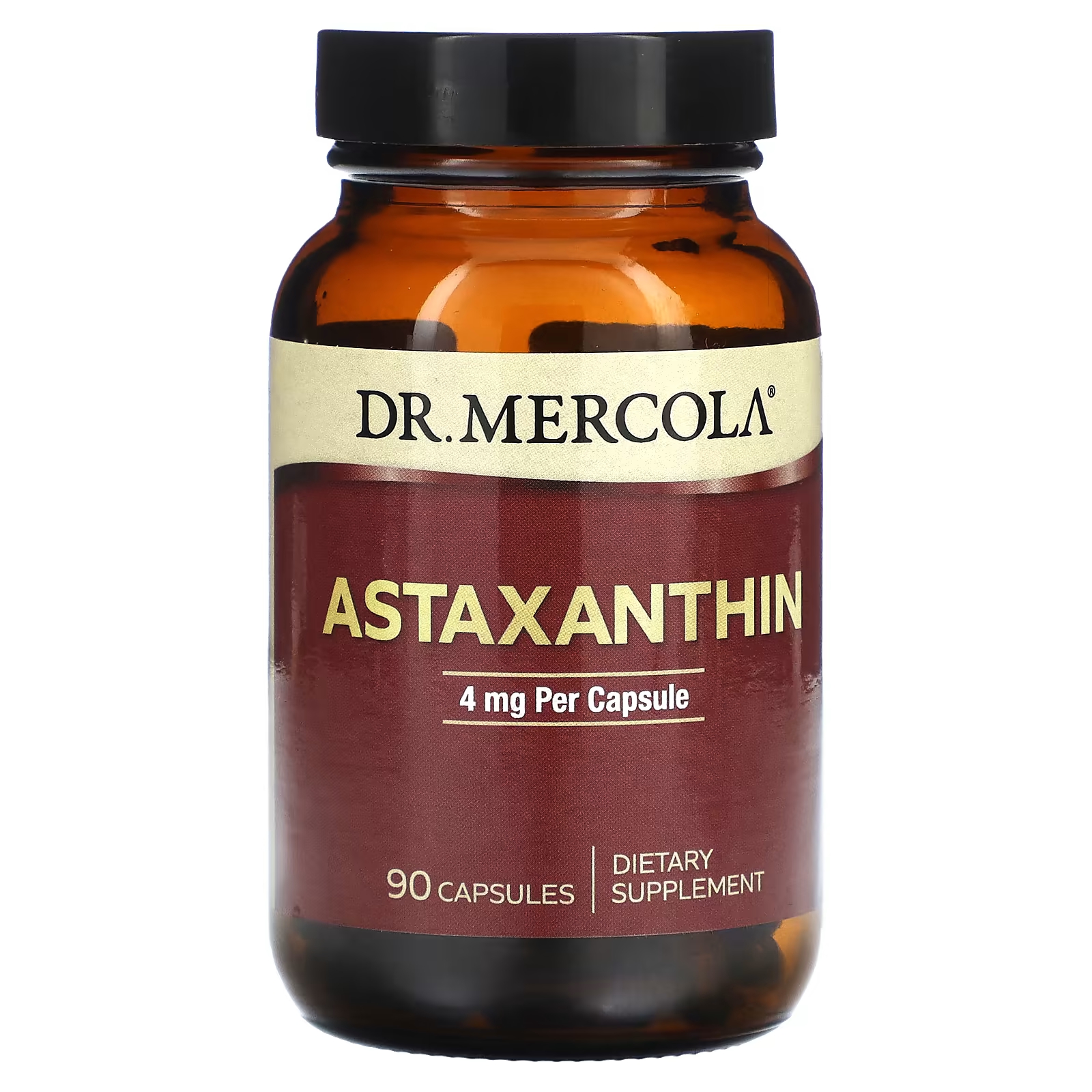 Астаксантин Dr. Mercola, 4 мг, 90 капсул dr mercola убихинол 150 мг 90 капсул
