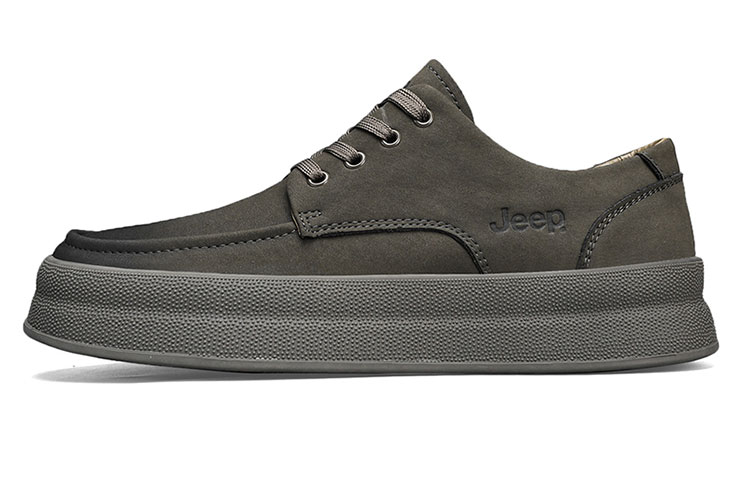 

Кроссовки Jeep Skateboarding Shoes Men Low-top Khaki Gray, серый