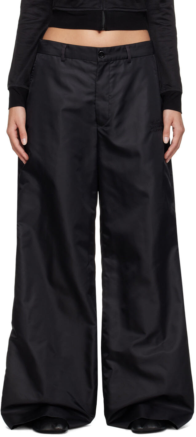 

Черные брюки-клеш MM6 Maison Margiela, Черный