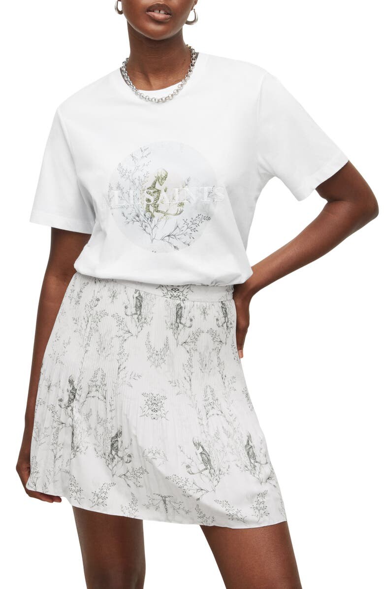 

Футболка Optic White с графическим принтом ALLSAINTS