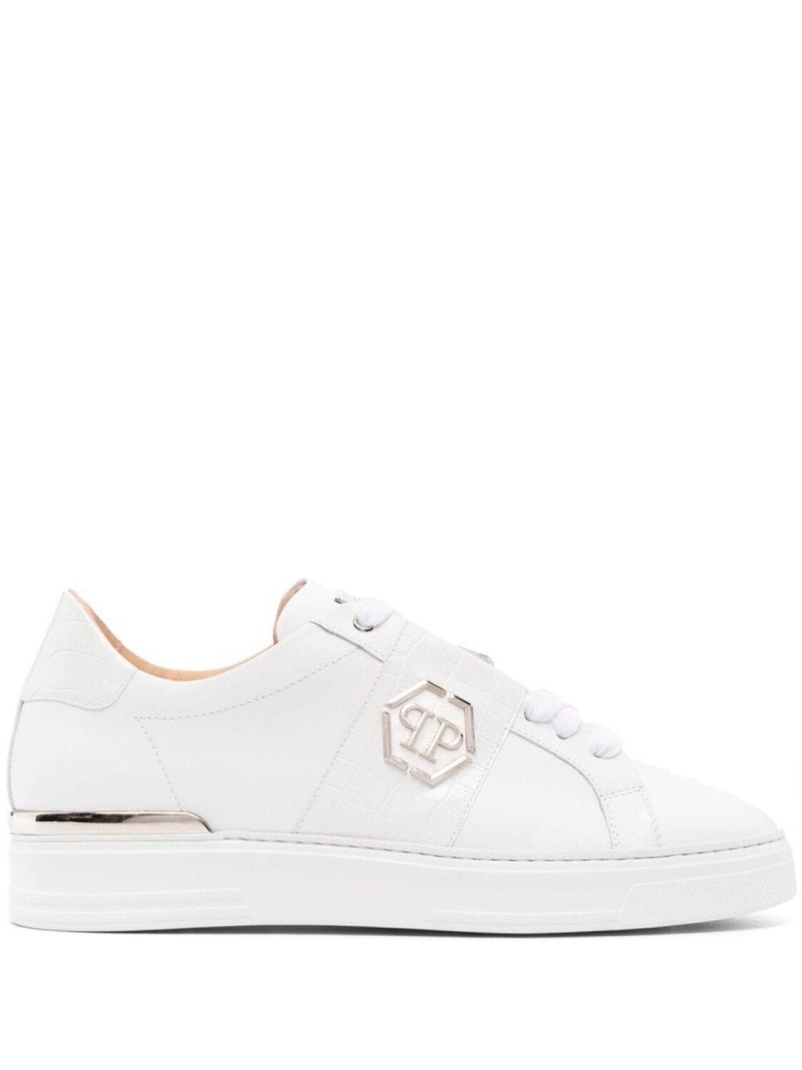

Кроссовки Philipp Plein With Logo, белый/серебристый
