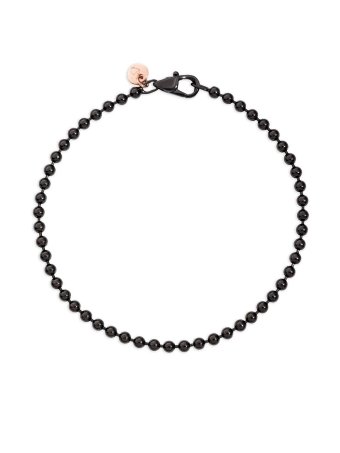 

Браслет Bollicine из розового золота и серебра Dodo, черный