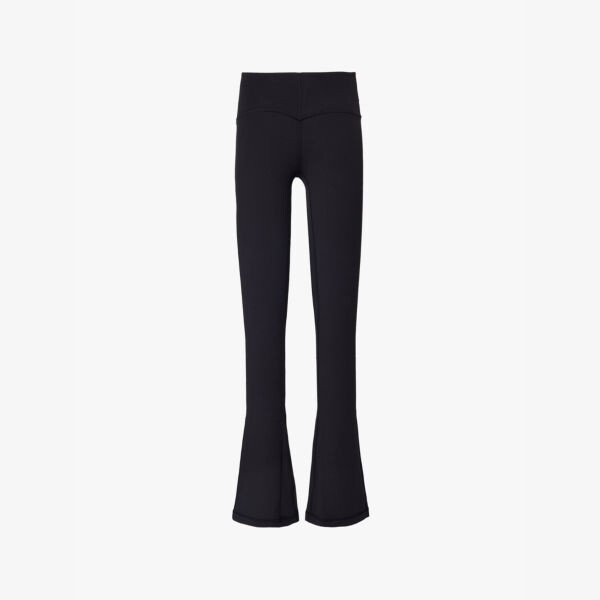 

Расклешенные леггинсы из эластичной ткани с фирменным принтом Align Lululemon, черный