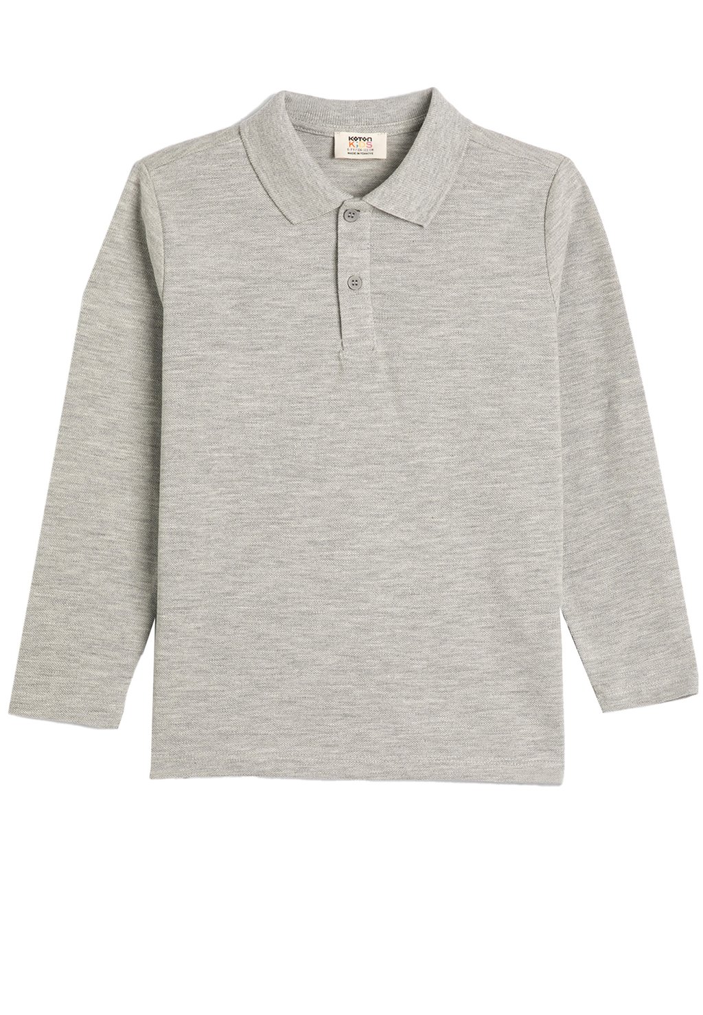 Рубашка-поло BUTTON DETAIL Koton, цвет grey
