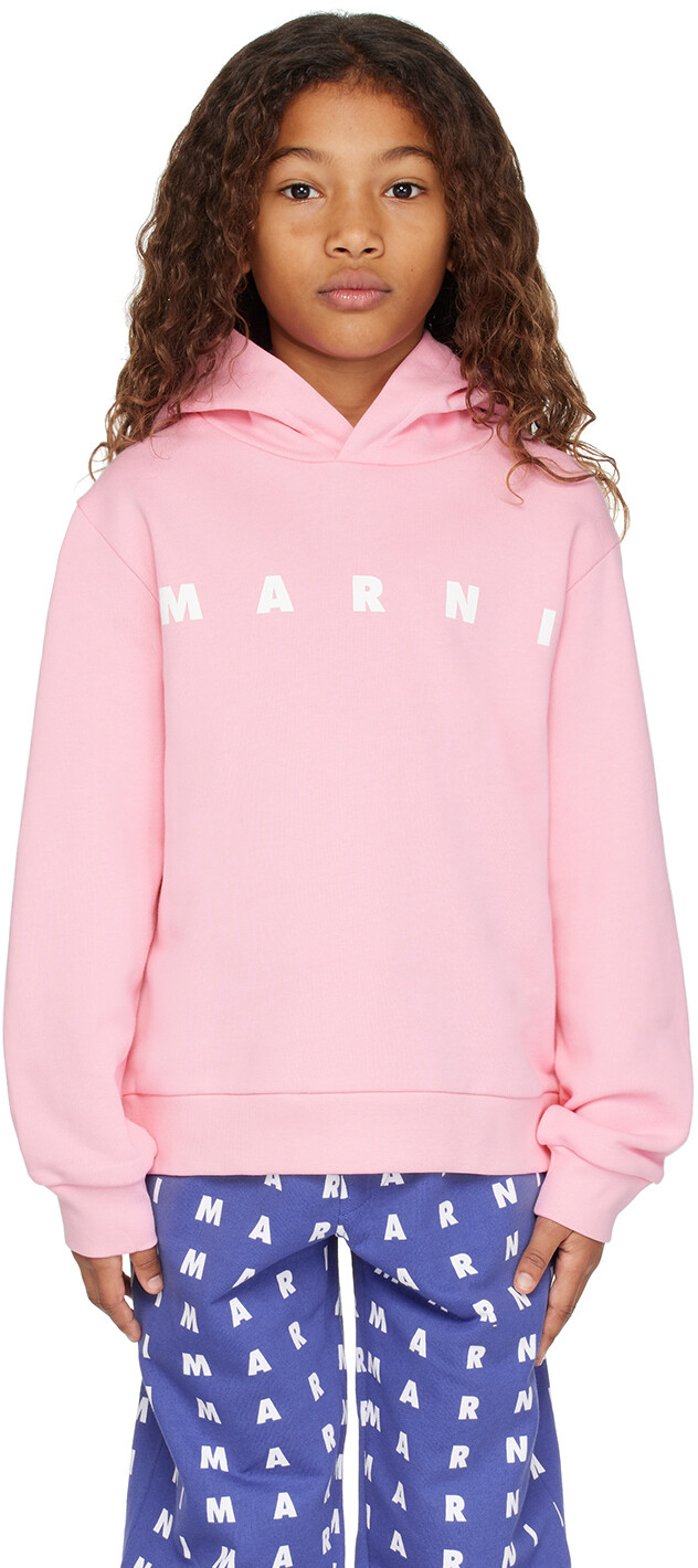 

Детская толстовка с принтом Marni, цвет Pink