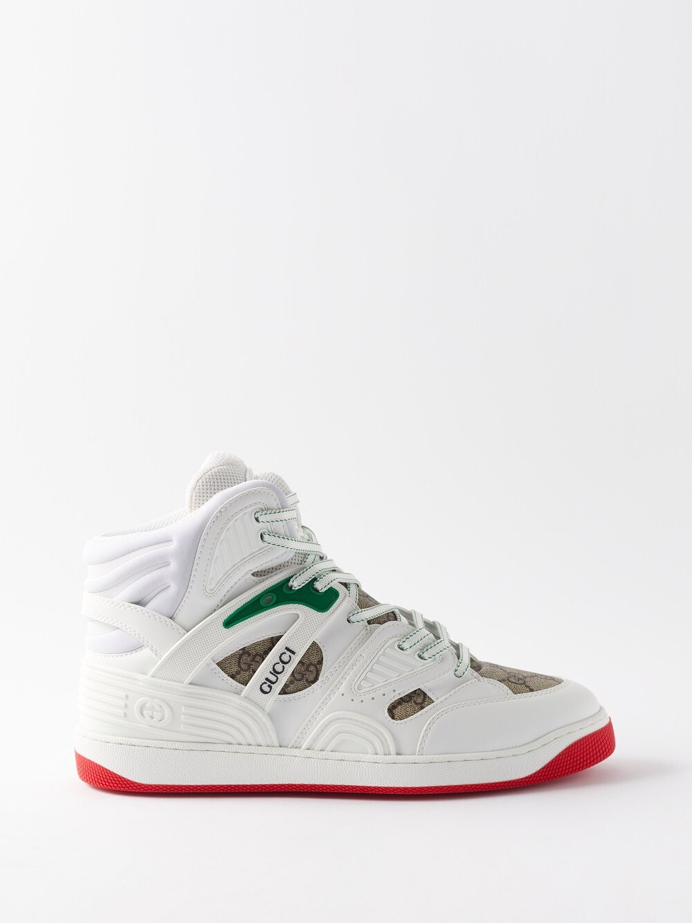 

Высокие кроссовки gucci basket gg Gucci, белый