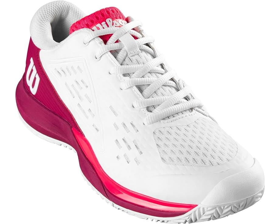 

Кроссовки Wilson Rush Pro Ace Tennis Shoes, цвет White/Beet Red/Diva Pink