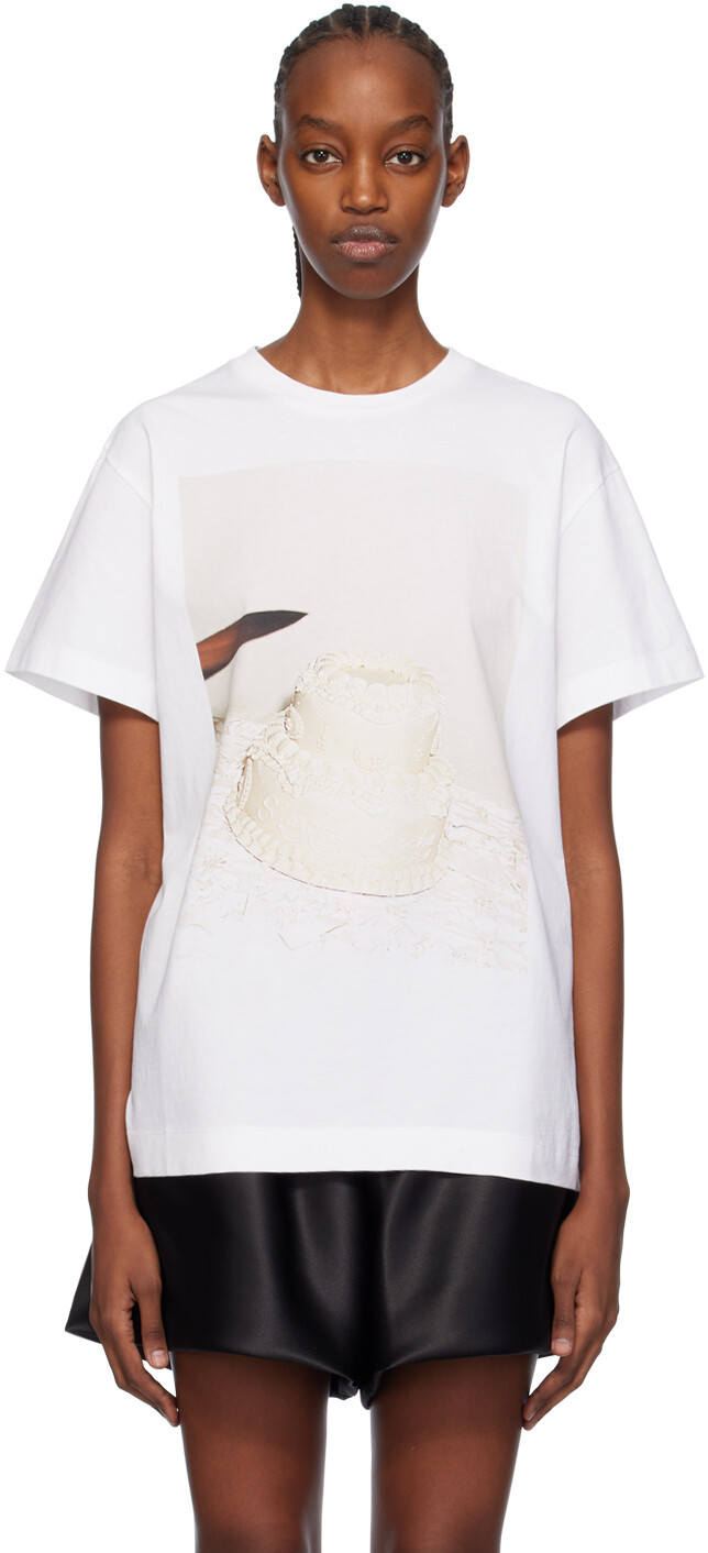 

Белая футболка Cutting Cake Simone Rocha, цвет White
