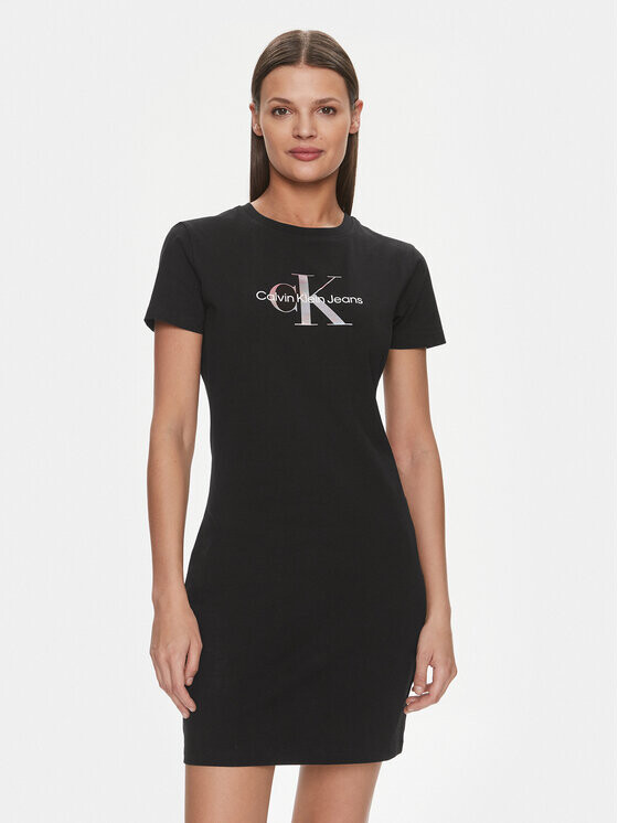 

Платье на каждый день приталенного кроя Calvin Klein, черный