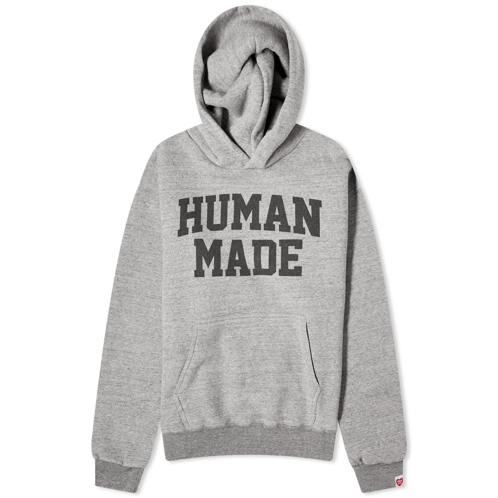 Худи Human Made Logo, серый худи human made half zip black черный