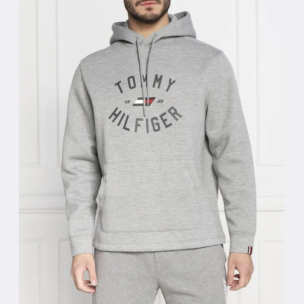 

Толстовка стандартного кроя с графическим рисунком университетского кроя Tommy Hilfiger, серый