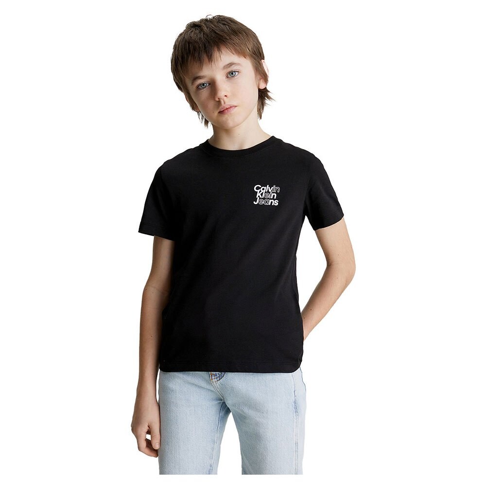 

Футболка с коротким рукавом Calvin Klein Jeans Mini Inst Logo, черный