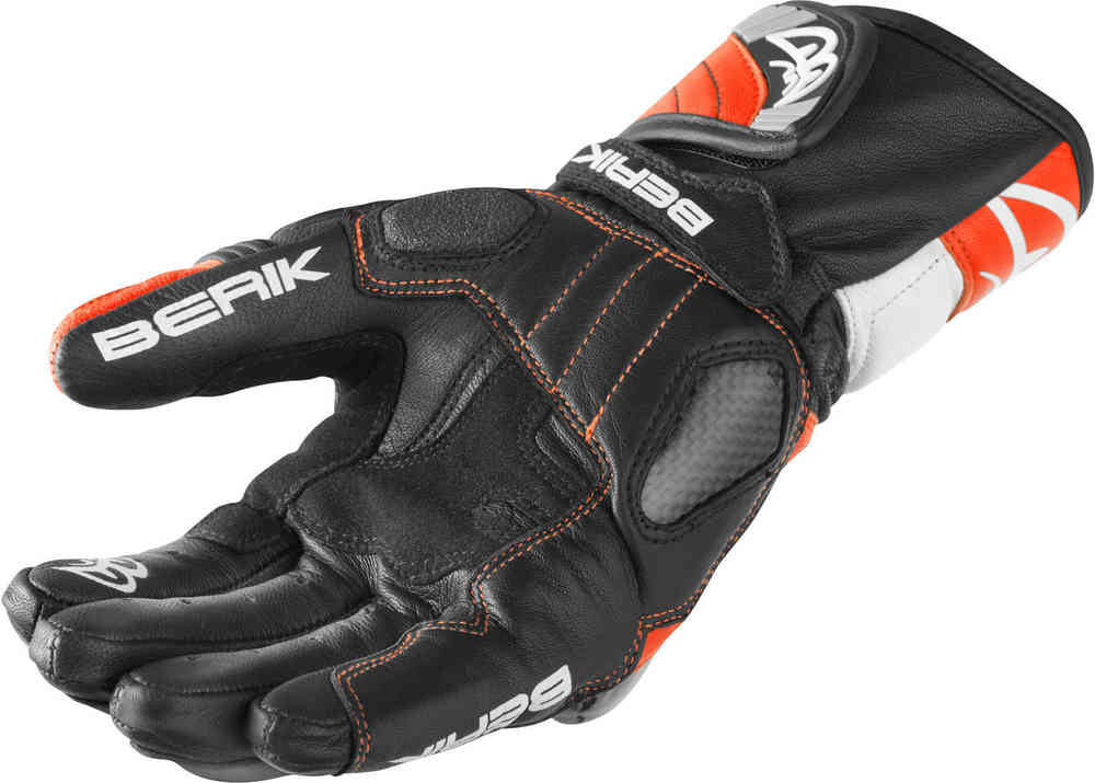 Мотоциклетные перчатки Namib Pro Berik, черный/белый/красный мотоциклетные перчатки track pro berik белый черный