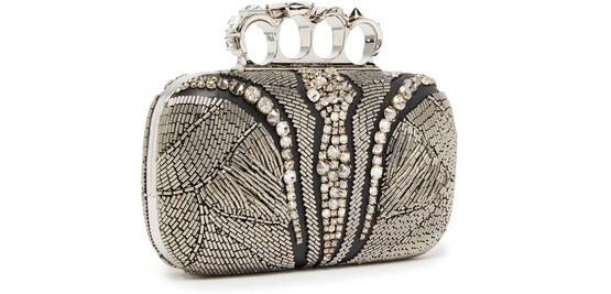 

Шарф с черепом 104x120 Alexander Mcqueen, серебряный
