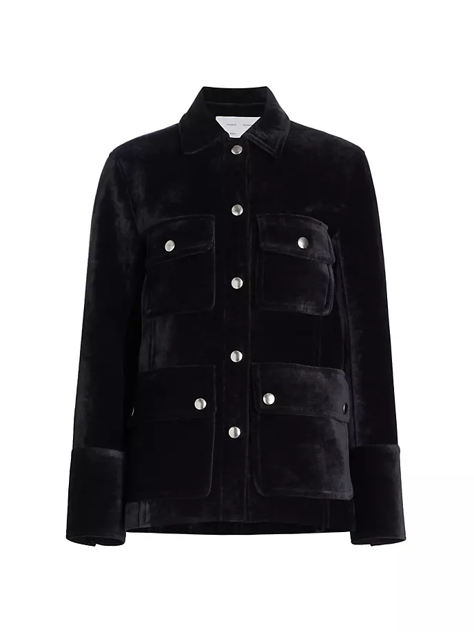 Куртка карго из синели Stella Proenza Schouler White Label, черный