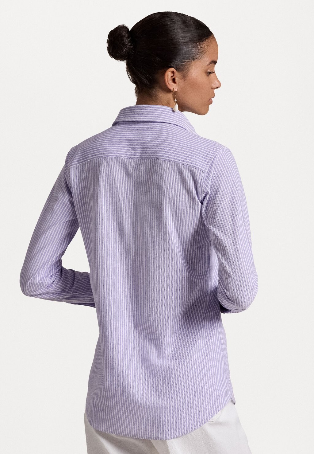 

Рубашка-блузка STRIPED OXFORD COTTON SHIRT Ralph Lauren, сирень