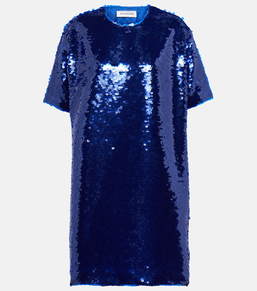 Мини-платье Riley с пайетками THE FRANKIE SHOP, синий
