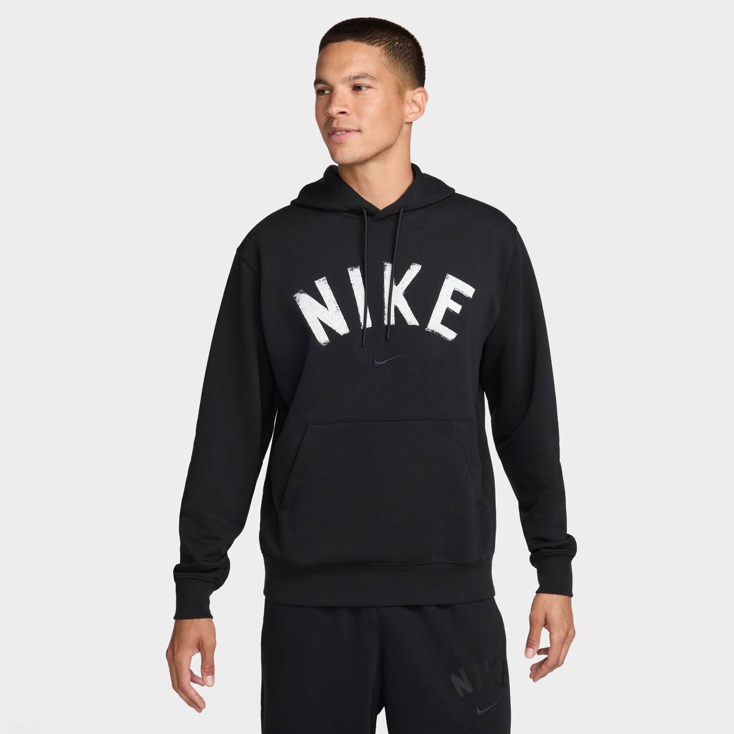 

Худи-Галочка из французской махры Nike, черный