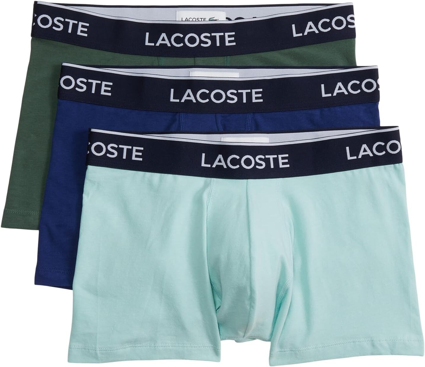 

Трусы Trunks 3-Pack Casual Classic Lacoste, цвет Sequoia/Methylene/Pastill