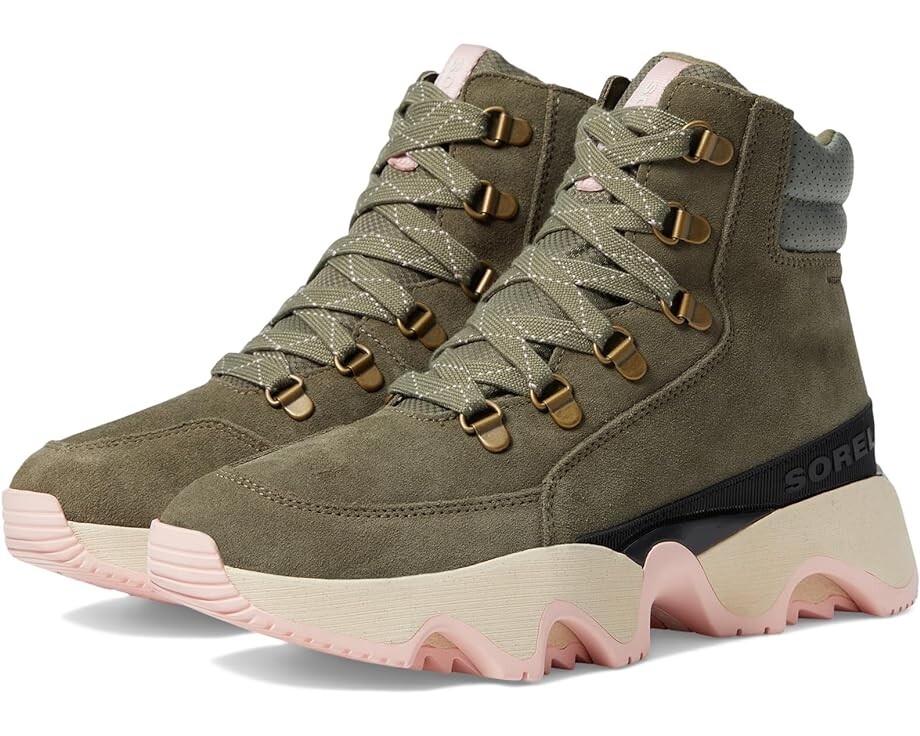 

Кроссовки SOREL Kinetic Impact Conquest Waterproof, цвет Stone Green/Chalk