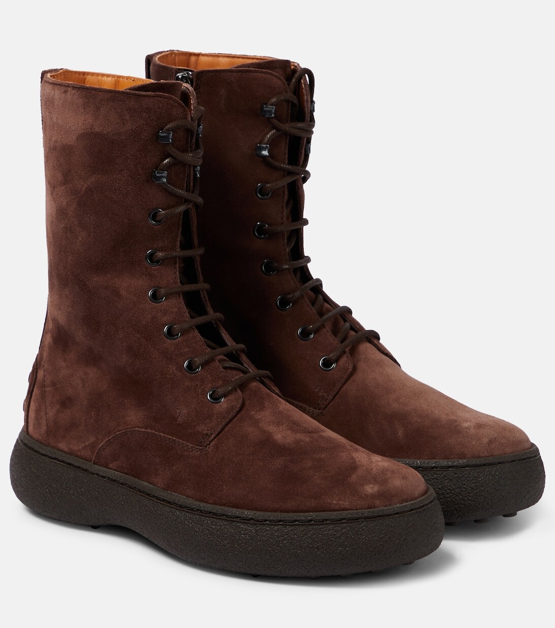 

Замшевые ботильоны WG Tod's, коричневый