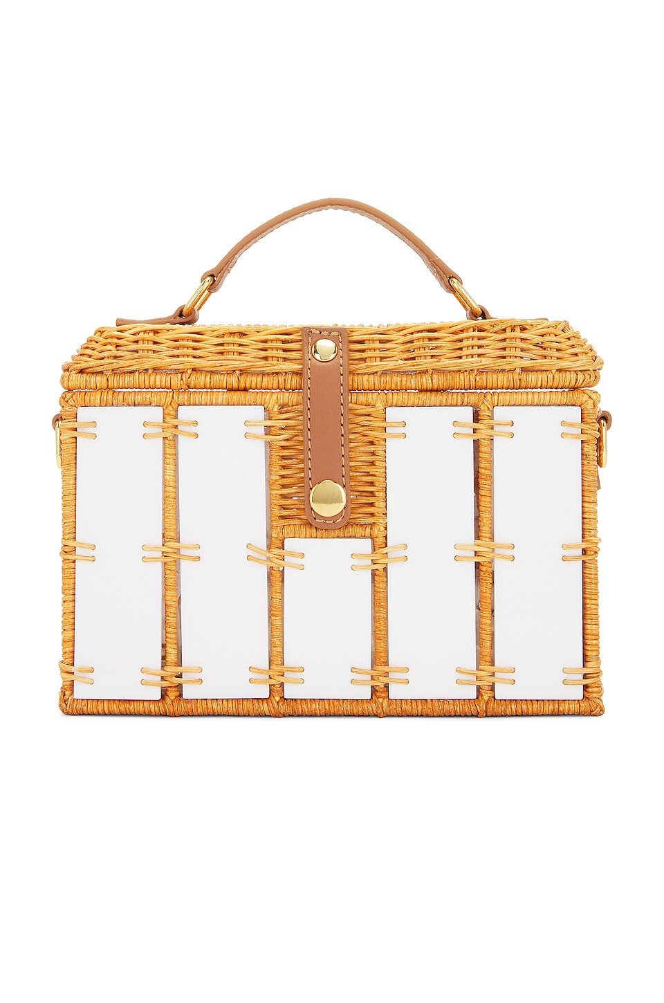 

Сумка Serpui Ava Top Handle, цвет Light Honey With White