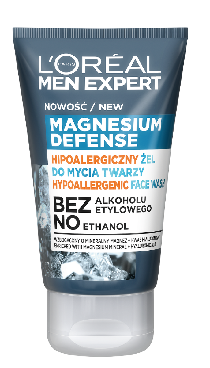 цена L’Oréal Men Expert Magnesium Defense гель для умывания лица, 100 ml
