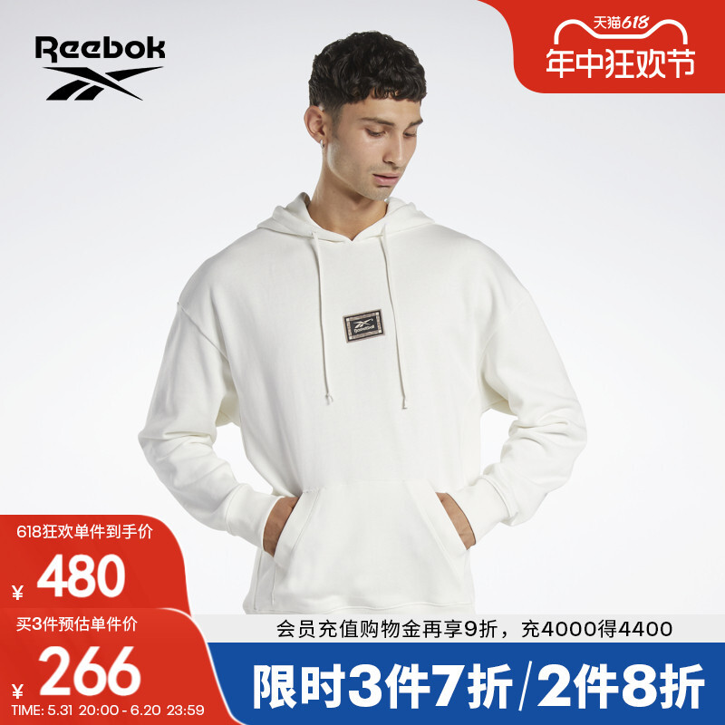 

Толстовка Reebok с капюшоном свободная