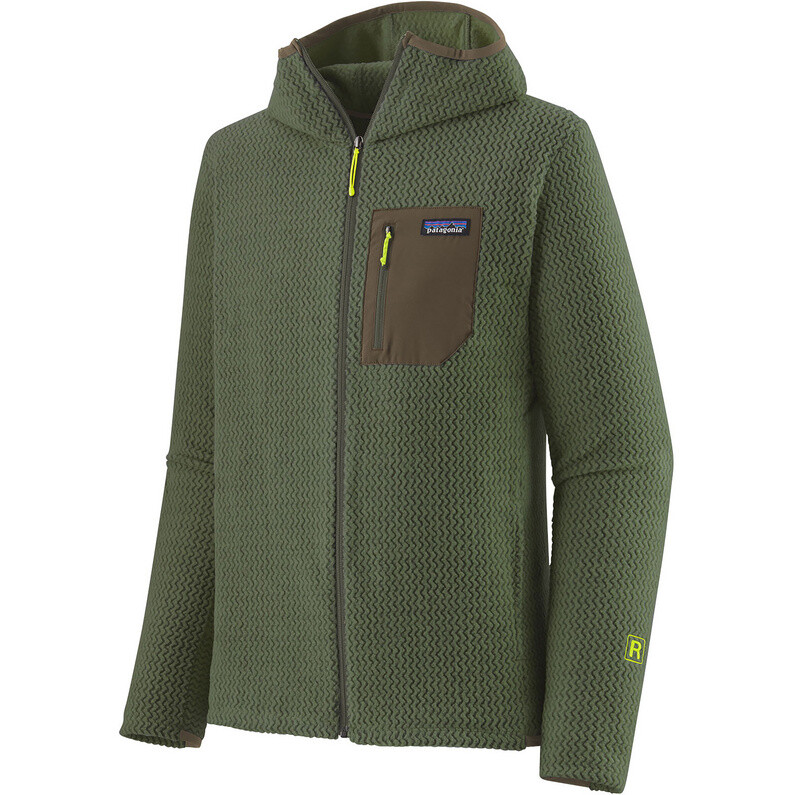 

Мужская куртка с капюшоном R1 Air Patagonia, зеленый