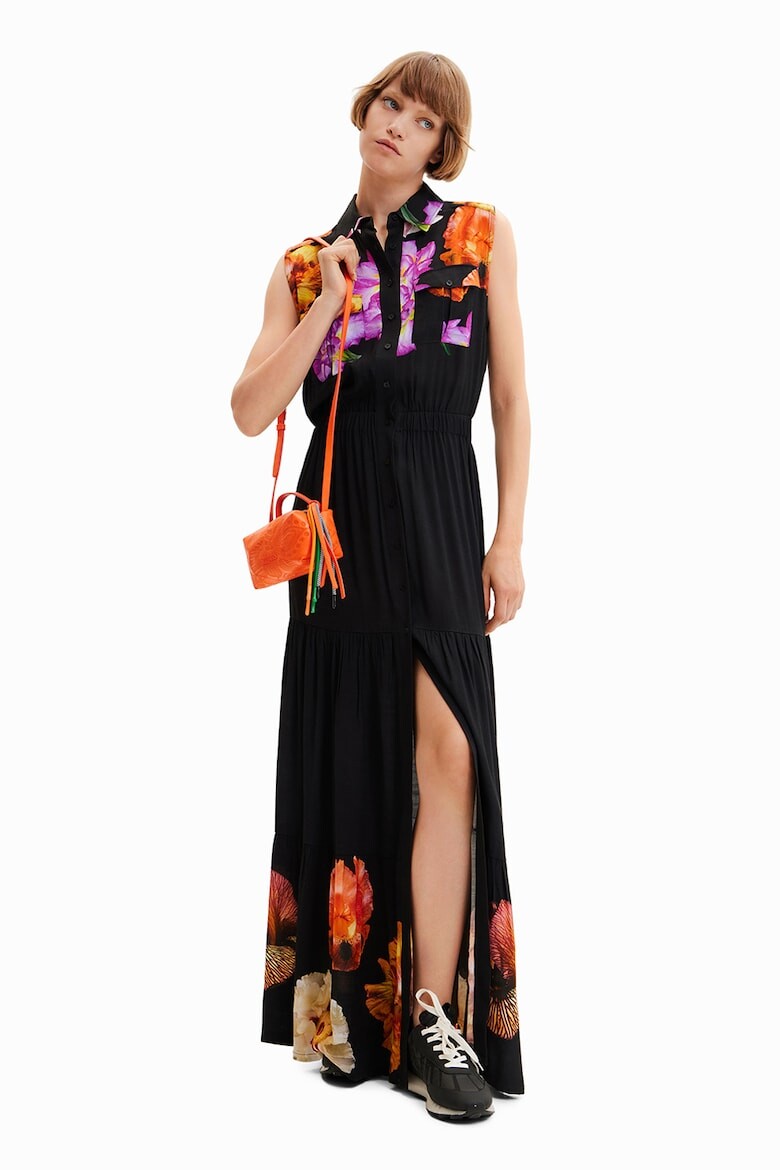 

Многослойное платье с эластичной талией Desigual, черный