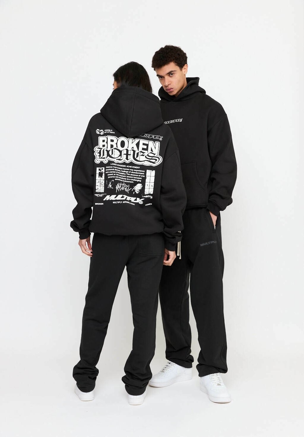 

Толстовка с капюшоном OVERSIZE DIVORCE Multiply Apparel, черный