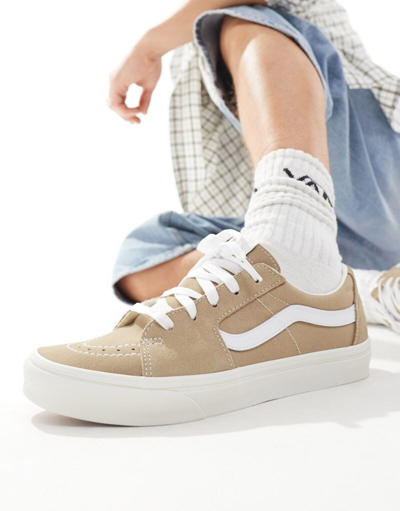

Vans - SK8 Low - Светло-коричнево-белые низкие кеды