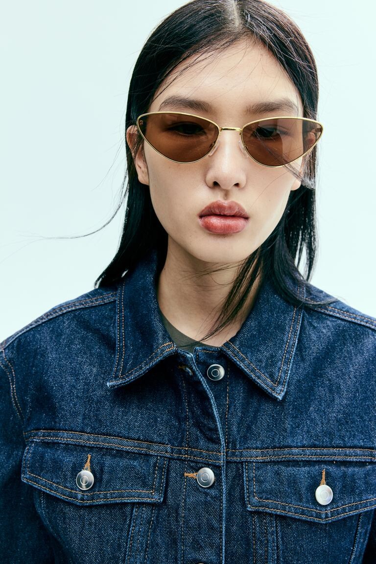 

Солнцезащитные очки «кошачий глаз» H&M, желтый