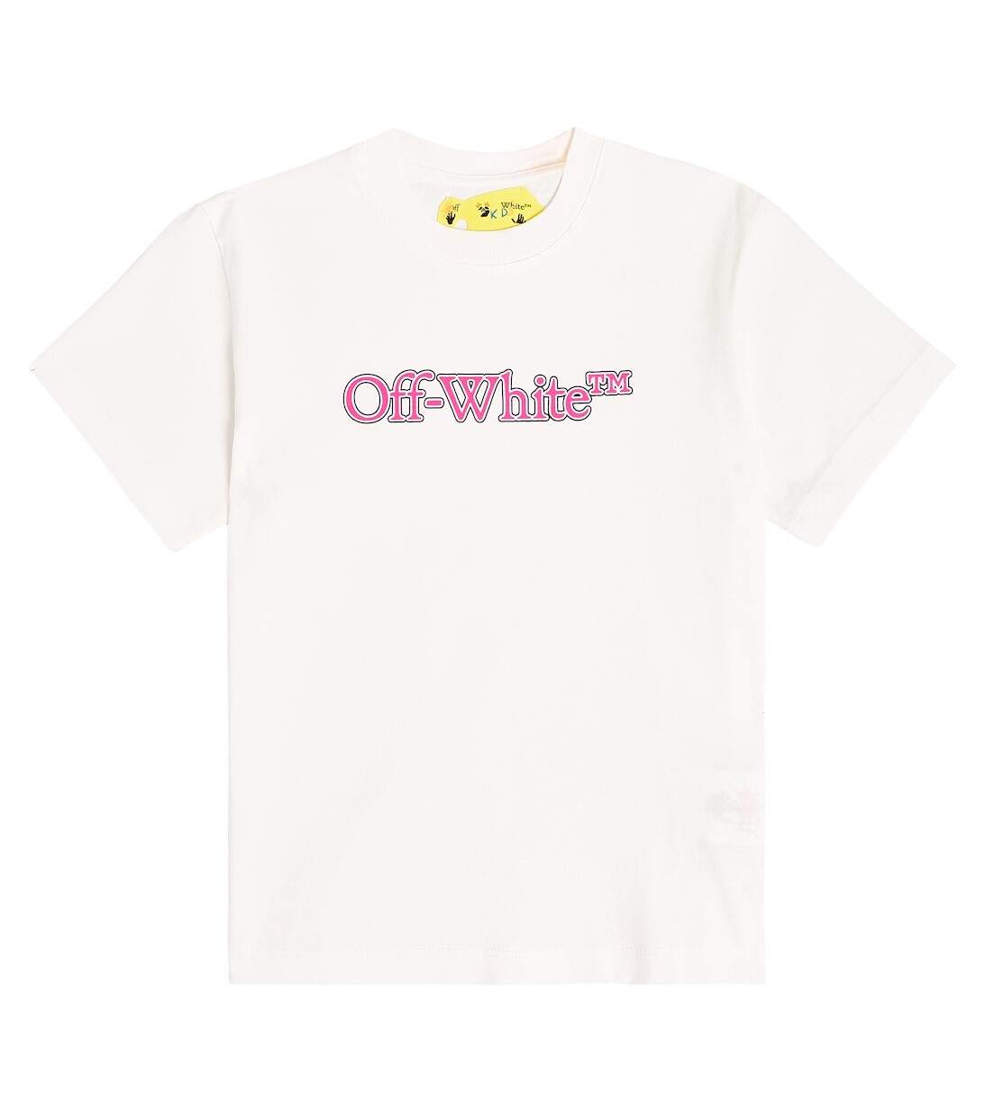 

Футболка из хлопкового джерси с логотипом Off-White Kids, белый