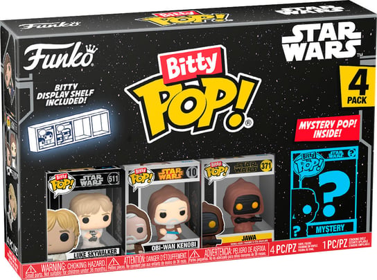 игрушка funko pop фигурка funko pop звездные войны хантер Funko Bitty POP!, Коллекционная фигурка, «Звездные войны», упаковка из 4 штук Funko POP!