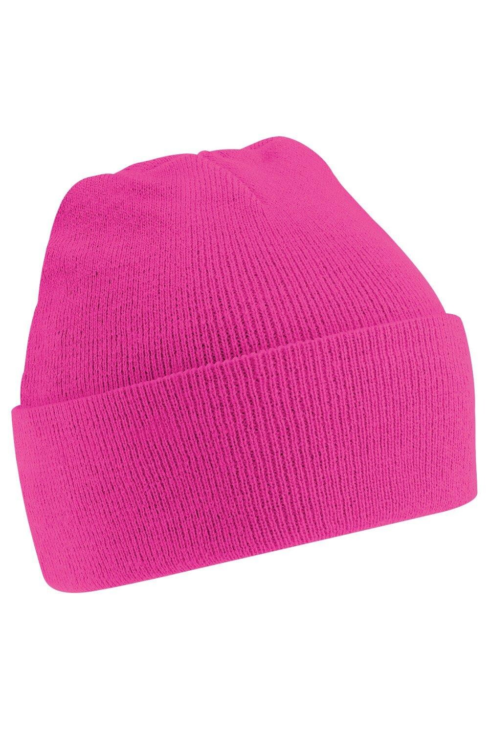 

Вязаная зимняя шапка Soft Touch Beechfield, розовый