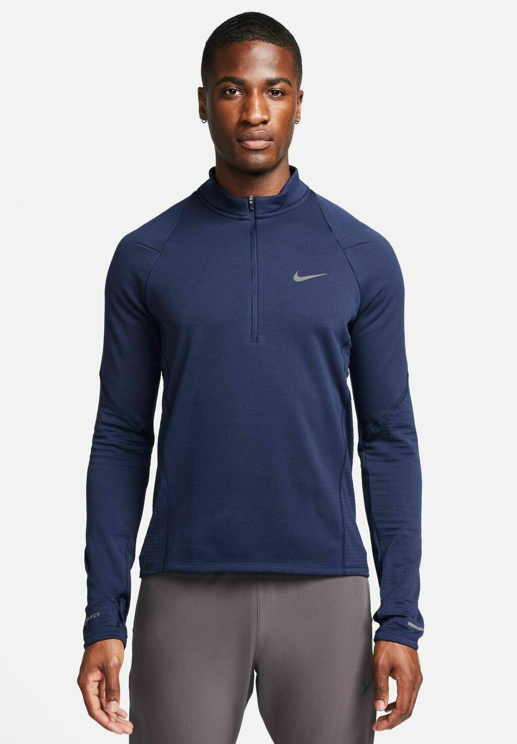 

Футболка с длинным рукавом THERMAFIT Nike, обсидиан