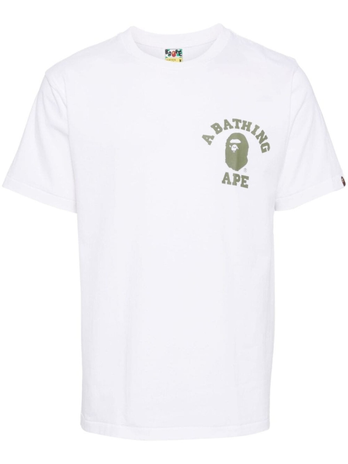 

A BATHING APE футболка с принтом, белый