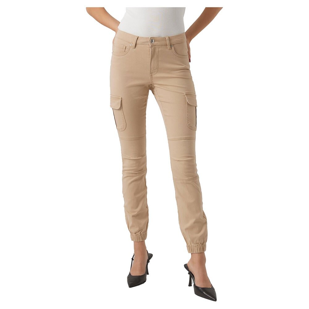 

Брюки карго Vero Moda Ivy, бежевый