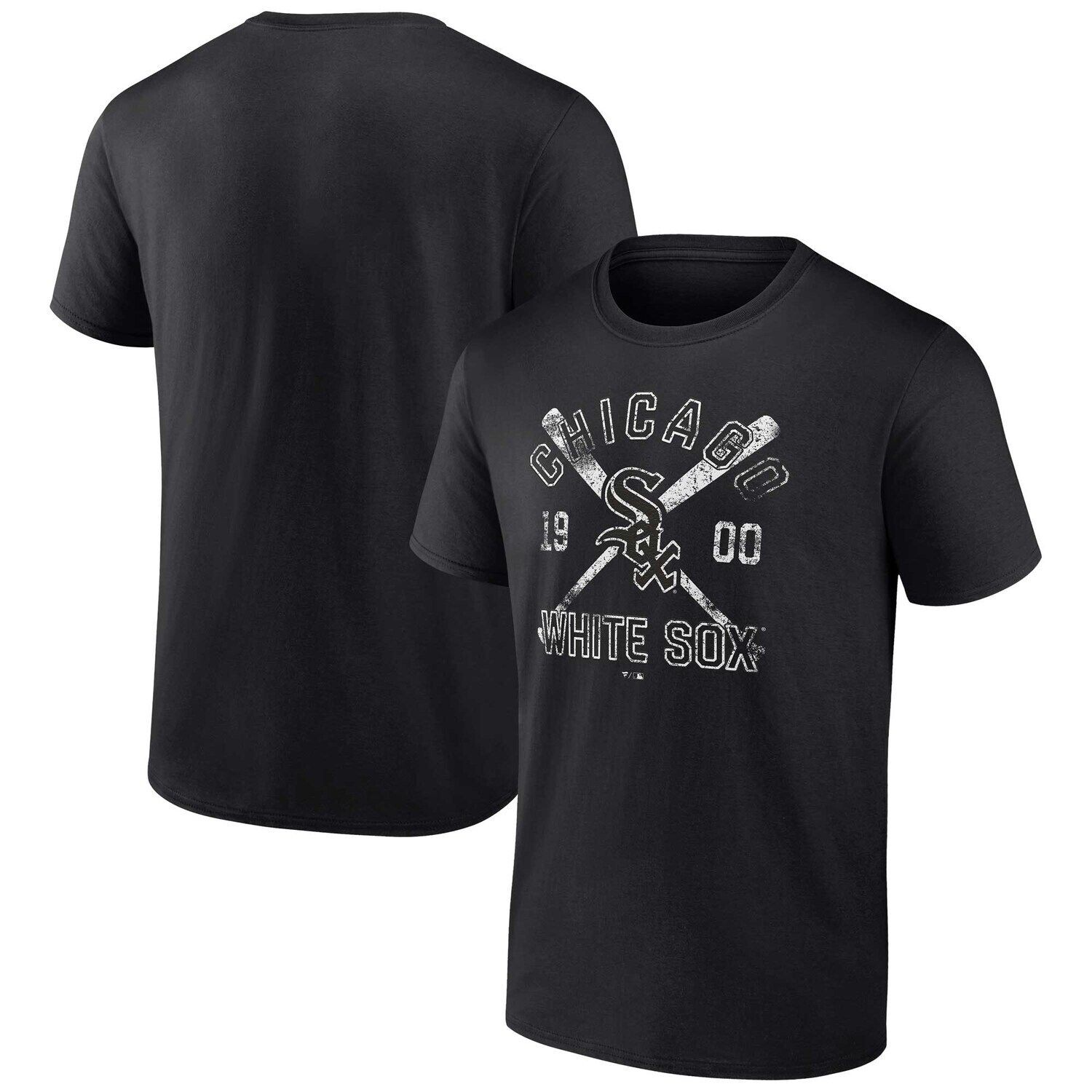 

Мужская черная футболка с логотипом Fanatics Chicago White Sox Second Wind, Черный