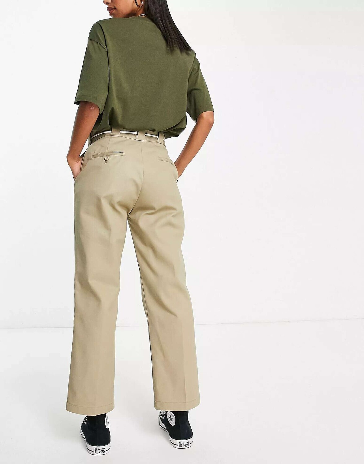 

Бежевые укороченные брюки Dickies Phoenix, Бежевый