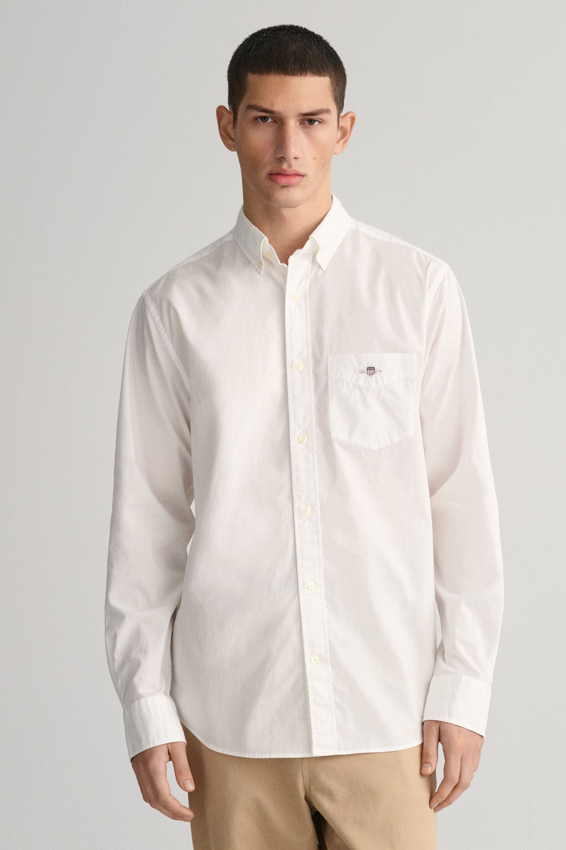 Рубашка из поплина Gant стандартного кроя GANT, белый