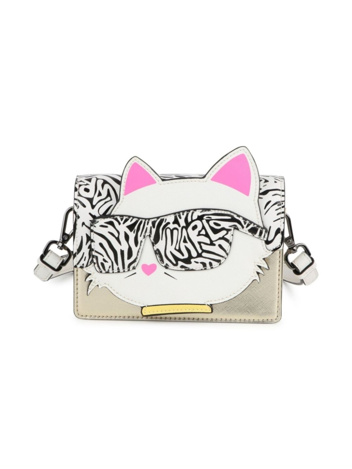 

Karl Lagerfeld Kids сумка на плечо Choupette в стиле колор-блок, белый