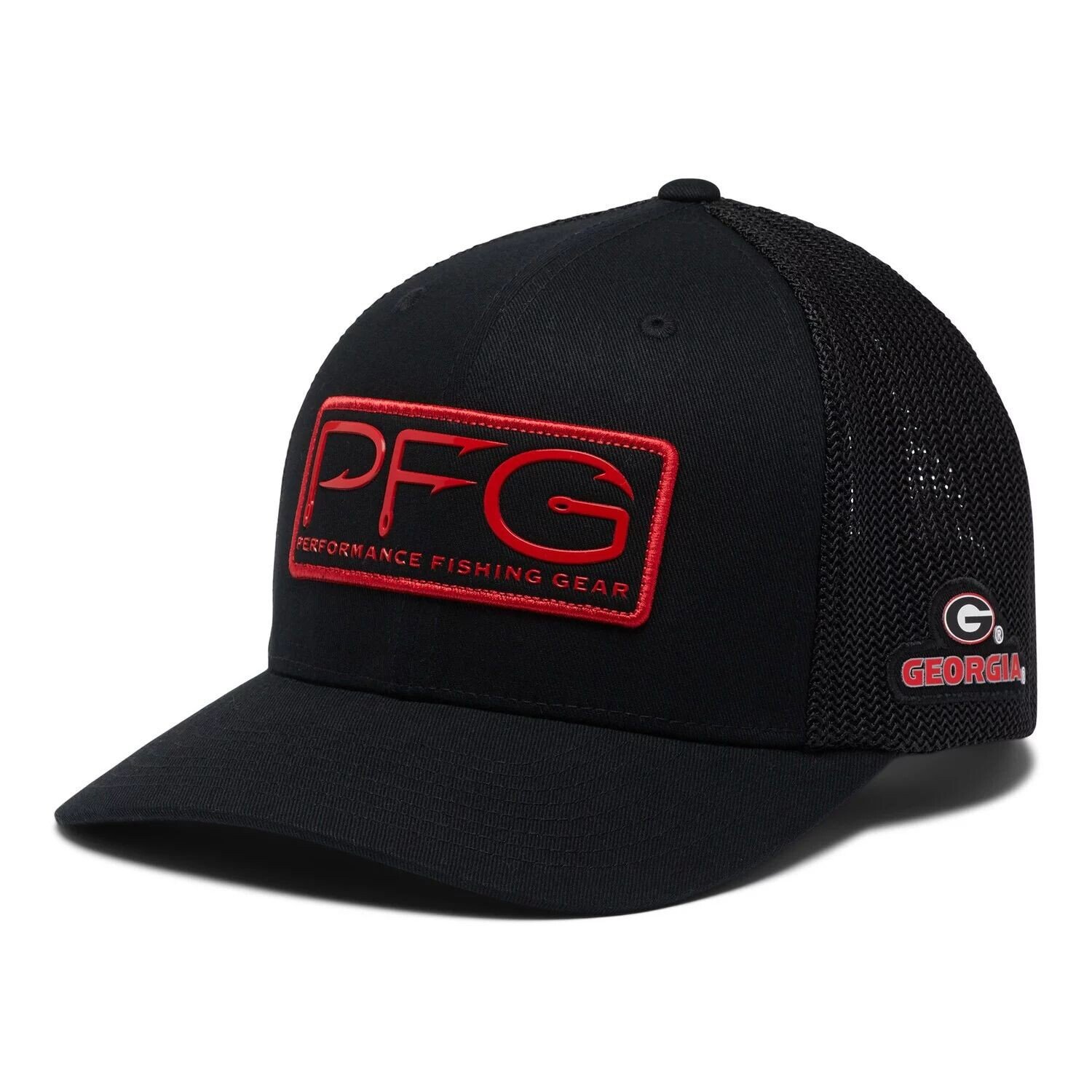 

Мужская кепка Columbia Black Georgia Bulldogs PFG Hooks Flex Hat