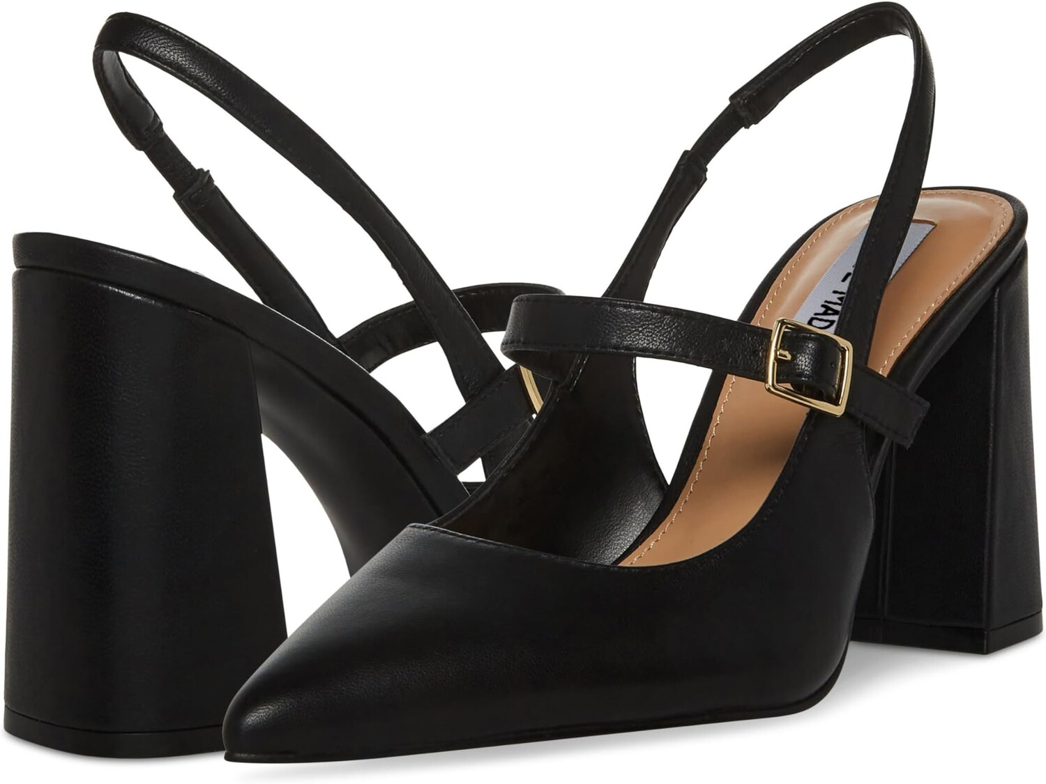

Туфли Maegan Steve Madden, черная кожа, Черный