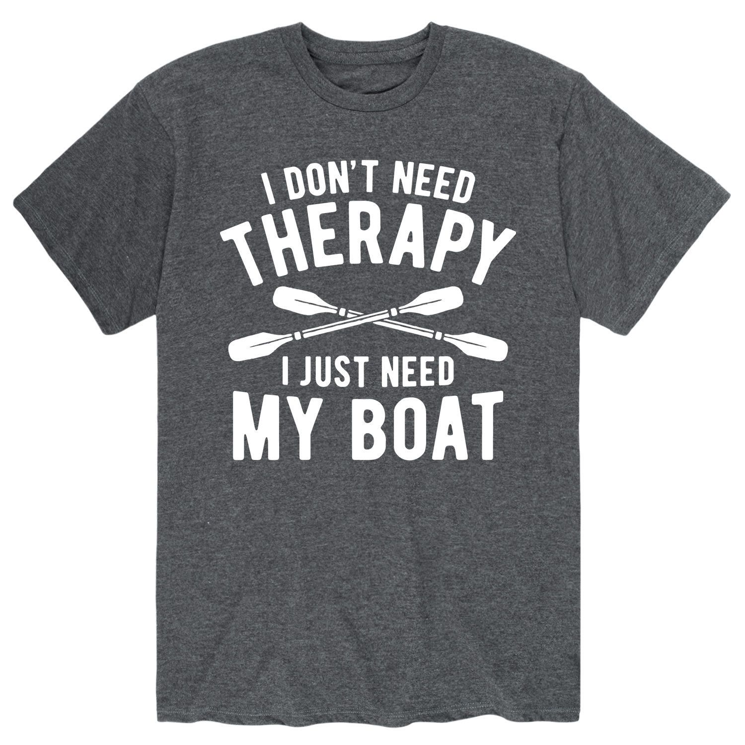 мужская футболка не фри мне l синий Мужская футболка «Мне не нужна терапия, мне просто нужна лодка» Licensed Character